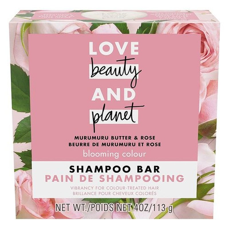 Love Beauty And Planet Blooming Color Shampoo Bar - Murumuru Butter & Rose for Vibrant Color Treated Hair | 4 oz