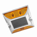 Dioche 2-Sided Reflector Road Pavement Marker, Road Emergency Aluminum Reflector with LED Flashing Security Accessories