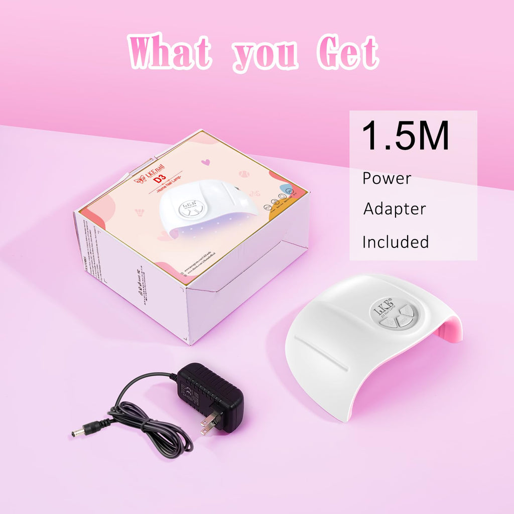 Wisdompark UV Nail Lamp, 72W UV Light for Gel Nails with 21 LED Lights Nail Lamp 3 Speed Timer Fast Curing Poly Gel Polish, Professional Manicure Lamps for Home Salon Nail Art Tools