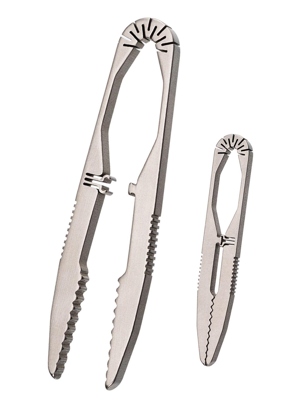 TIKIDESIGN Precision Tweezers Titanium Tweezers for Men, Splinter Tweezers Craft Tweezers with Lock Design for EDC Keychain Carry