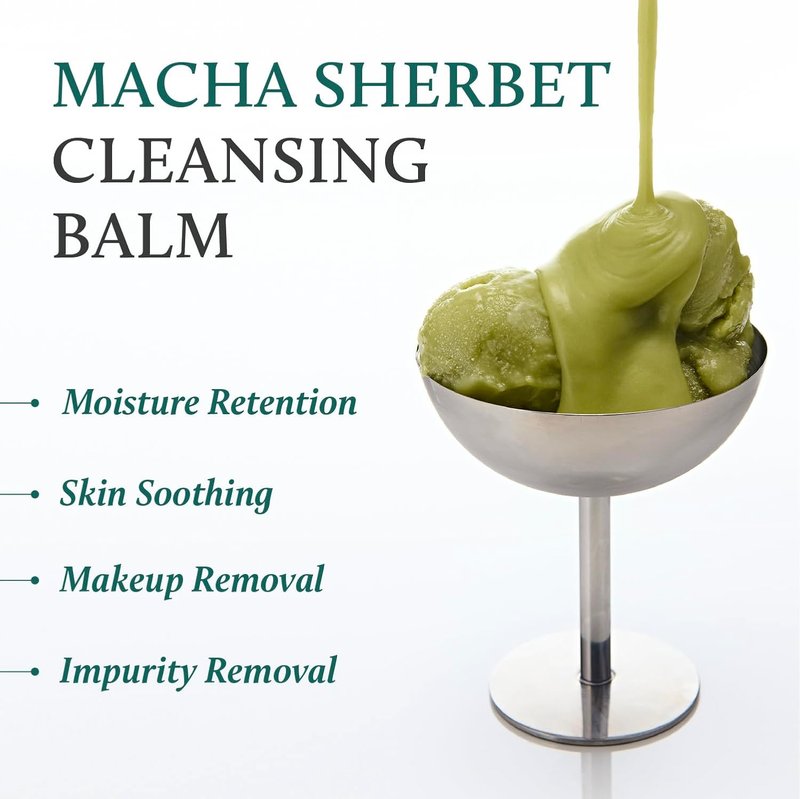 YADAH Green Tea Matcha Cleansing Balm II - Gentle Makeup Remover for Sensitive Skin | 3.38 fl oz, Vegan & Hydrating