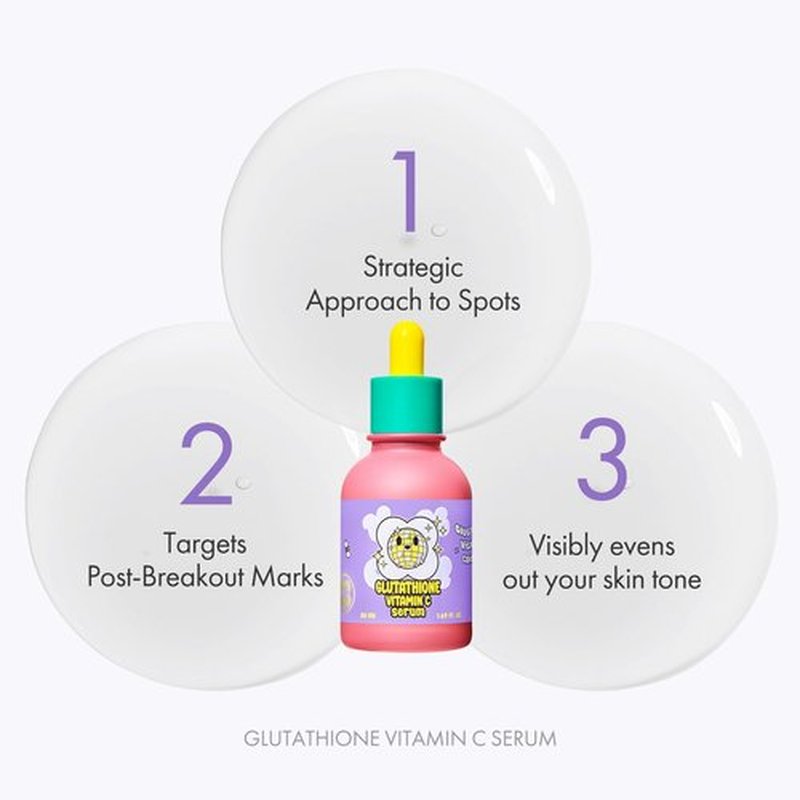 Glutathione Vitamin C Serum 50ml - Step-by-Step Discoloration Correcting Serum with Hyaluronic Acid & Niacinamide - Moisturizing & Hydrating K Beauty Skin Care (1.69 fl oz)
