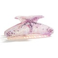 LILIE&WHITE Acrylic Hair Clips For Women Purple Claw Clips Summer Beach Starfish Hair Clip With Claw Hair Styling Hair Clips Accessories Long-lasting Fixed Hairstyle
