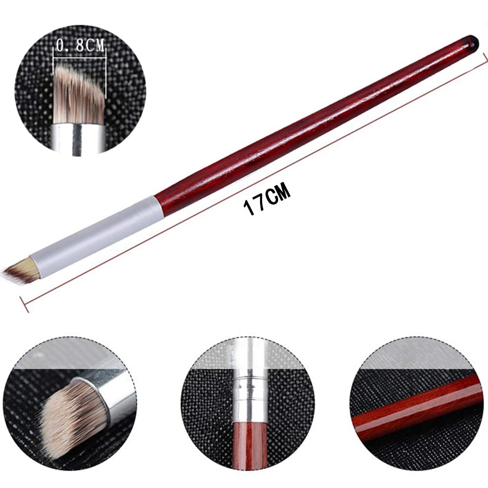 WOKOTO 8 Pcs Ombre Nail Brush Nail Art Brushes Set With 4 Nail Sponges Tips Ombre Brush For Gel Nails Gradient Nail Brushes For Ombre Acrylic Nail Art Liner Brushes Dotting Tools With Different Size
