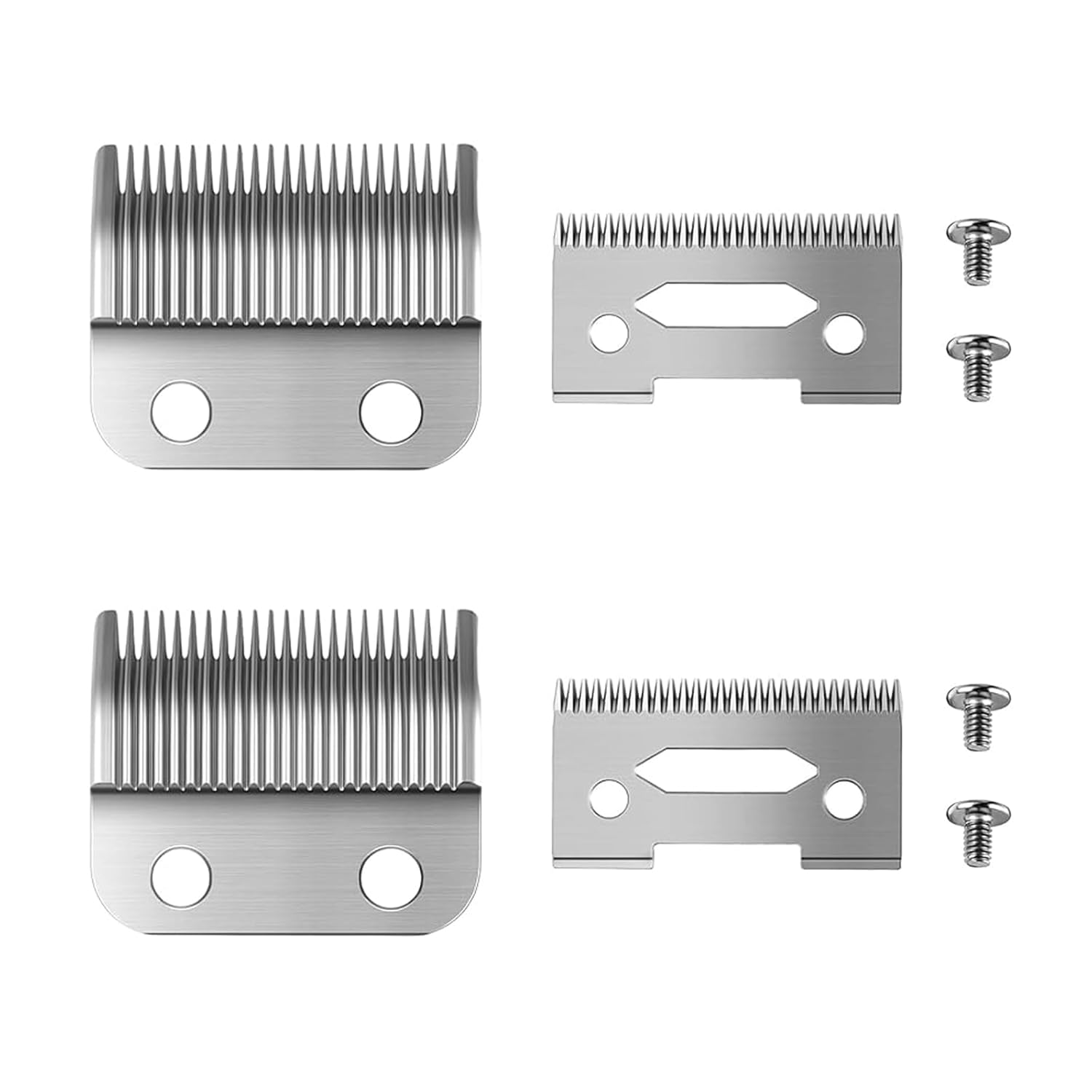 Wahl Clipper Replacement Blades - 2 Pack Compatible 2 Hole Design for Precision Cutting