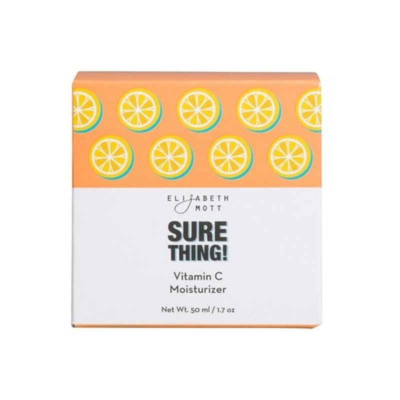 **Elizabeth Mott Vitamin C Face Moisturizer - Lightweight Gel Cream with Triple Vitamin C & Ceramides - 1.7 oz for Radiant Skin**