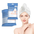 MOKASO 7-Pack Disposable Microfiber Hair Towel with Button, Large Quick-Drying Salon-Grade Towel Wraps, Fast-Drying Microfiber Turban for Women, Ideal for Travel, Gym, and Hotel Use