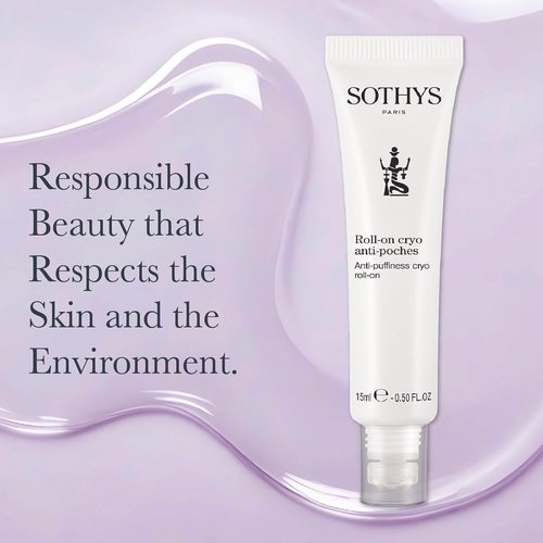 SOTHYS Anti-Puffiness Cryo Roll-On - Eye Roller Gel for Dark Circles & Puffy Eyes | Firming Undereye Care