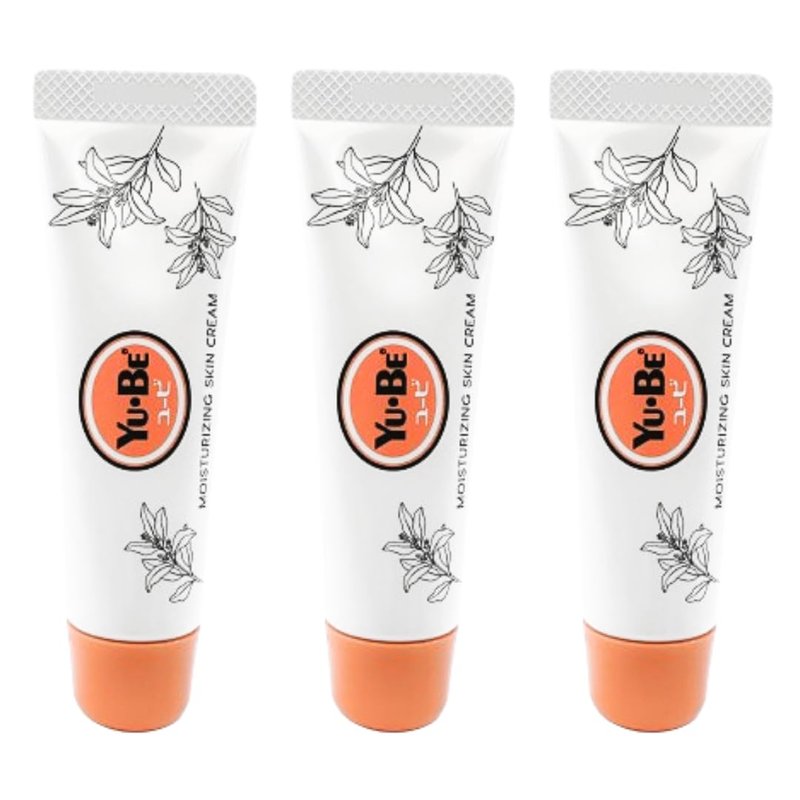 Yu-Be Moisturizing Skin Cream (Trio) - Hydrating Cream for Night & Day | Relieving Moisturizer for Dry Skin | Safe for Face & Body | Softens Hands & Feet | Vegan | Paraben Free (1 fl oz/28mL x 3)