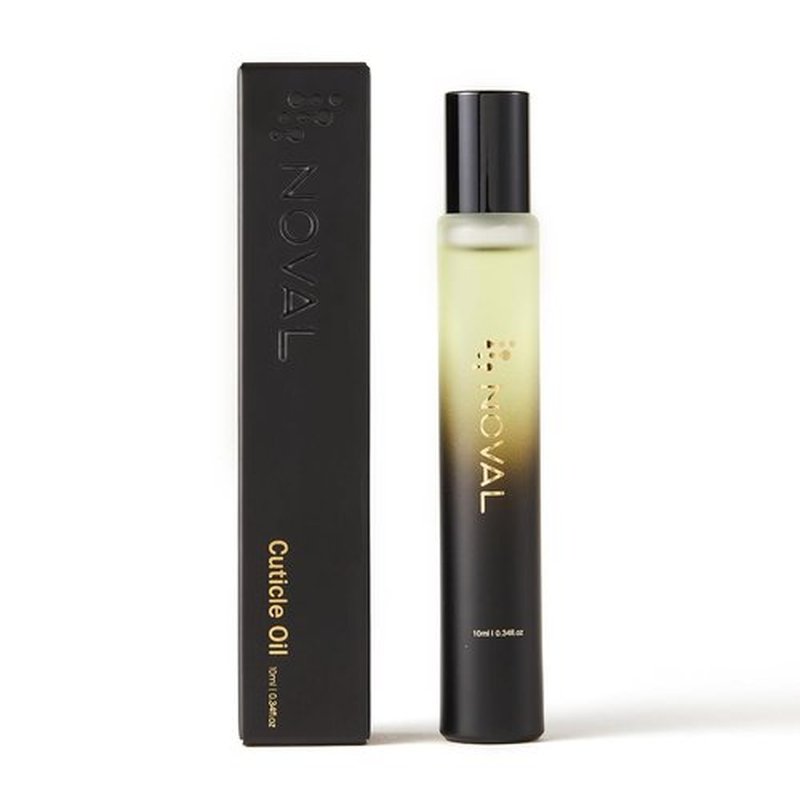 NOVAL Cuticle Oil Roll-On for Men & Women - Travel Size Cedar Scent Nail Care Serum with Jojoba Oil