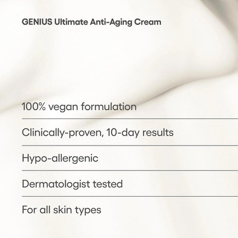 Algenist GENIUS Ultimate Anti-Aging Face Cream - Restores Vegan Collagen for Radiant Skin - 1oz