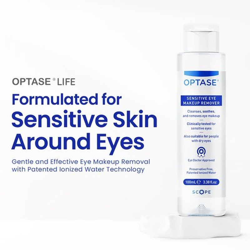 Optase Life Sensitive Eye Makeup Remover - Gentle & Effective for All Skin Types | 100ml