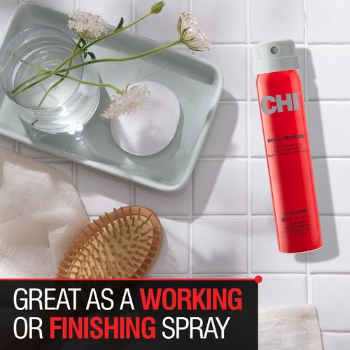 CHI Infra Texture Dual Hair Spray - Shine, Movement & Texture for All Hair Types | Sulfate & Paraben-Free, 2.6 Oz