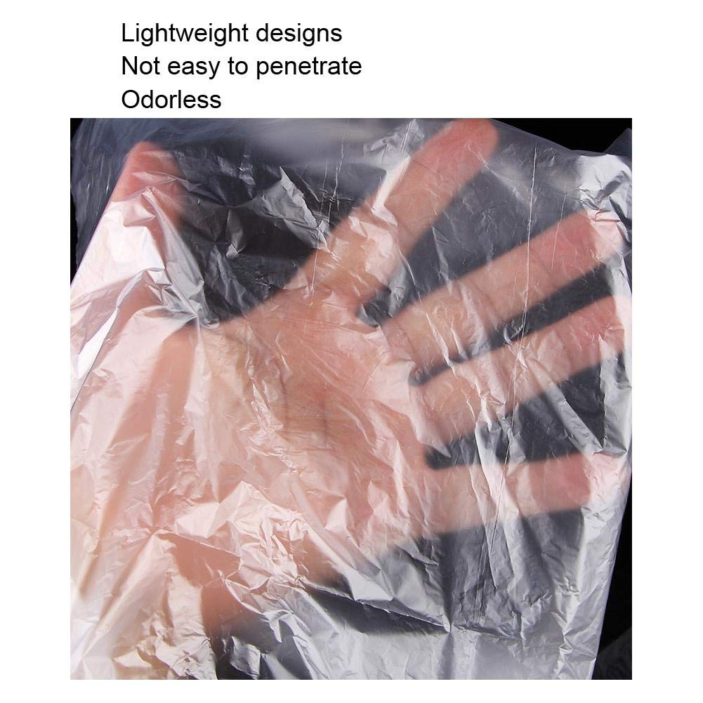 ZJchao 50pcs Disposable Hairdressing Cape, Adjustable and Clear Barber Cape Cutting, Dyeing, Perming, Coloring, 64 x 82cm