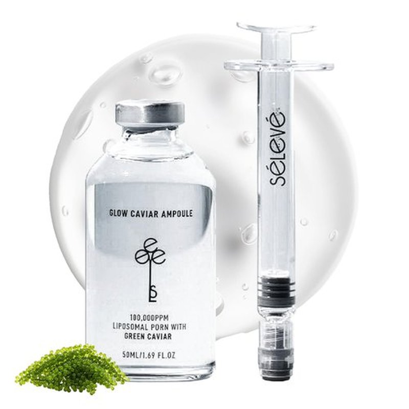 SELEVE Glow Caviar Ampoule – Intensive Hydration & Radiance Serum with Liposomal PDRN, Green Caviar Extract, Niacinamide & Ferulic Acid. Sensitive, Dry Skin, Korean Skincare (1.69 fl oz / 50 ml)