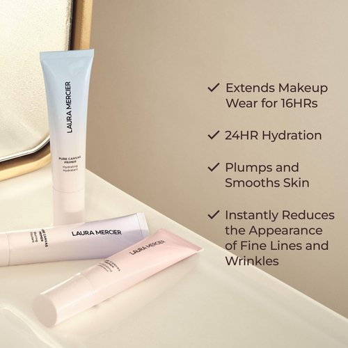 Laura Mercier Pure Canvas Primer - Hydrating & Illuminating Formula for Flawless Makeup Finish | 1.01 Ounce