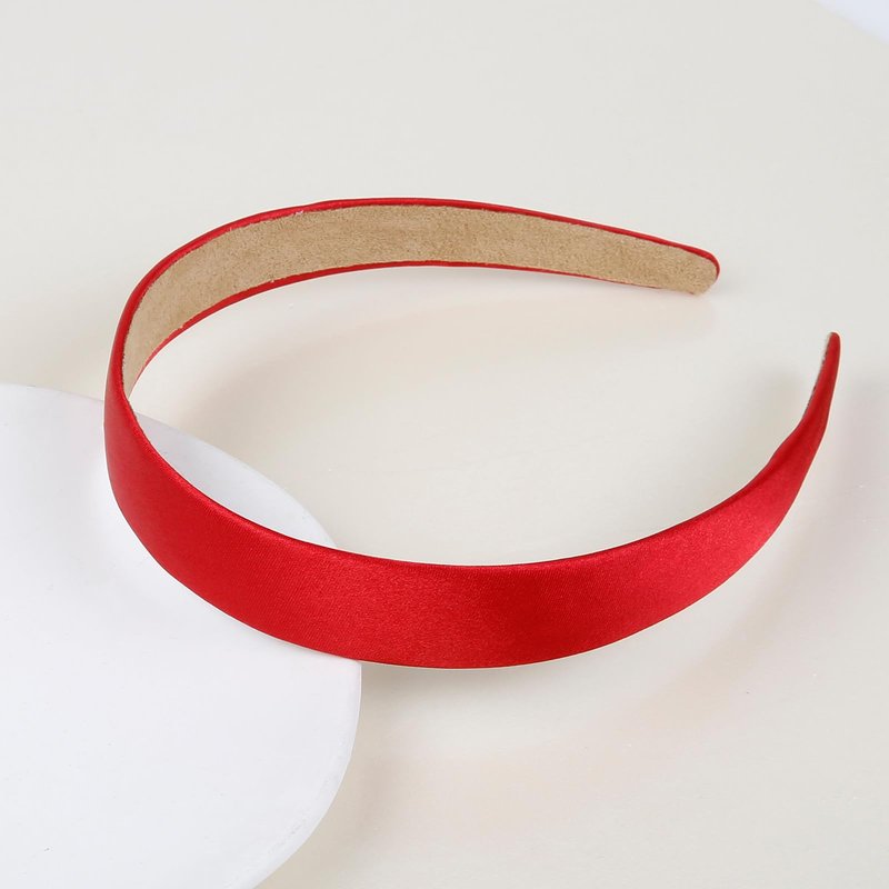 WOVOWOVO Red Headbands for Women Girls Satin Headband