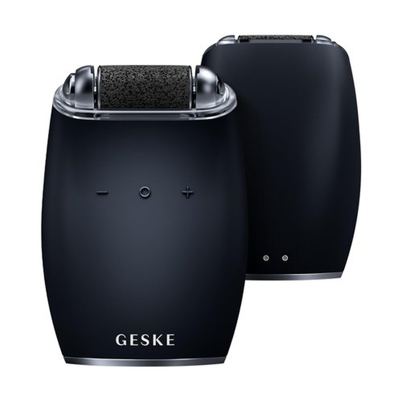 GESKE Electric Pumice Foot Smoothing Roller | 7 in 1 | Electric Foot File & Exfoliator | Long-Lasting Pumice Stone | for Smooth Feet | Advanced Callus Removal | Ideal for Your Pedicure Set