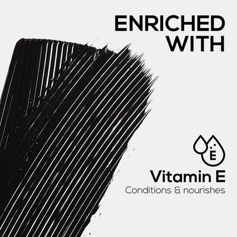 Renee Midnight Mascara - Clump-Free, Long-Lasting Formula with 360-Degree Wand | Darkest Black, Nourishing with Vitamin E