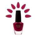 MAYA Red Gel Nail Polish - Quick Dry, Non-Toxic, Breathable & Cruelty Free Nail Art DIY Manicure, Certified Halal Nail Kit - 0.4 fl oz Soak Off Organic Nail Lacquer, Made in USA - Ruman