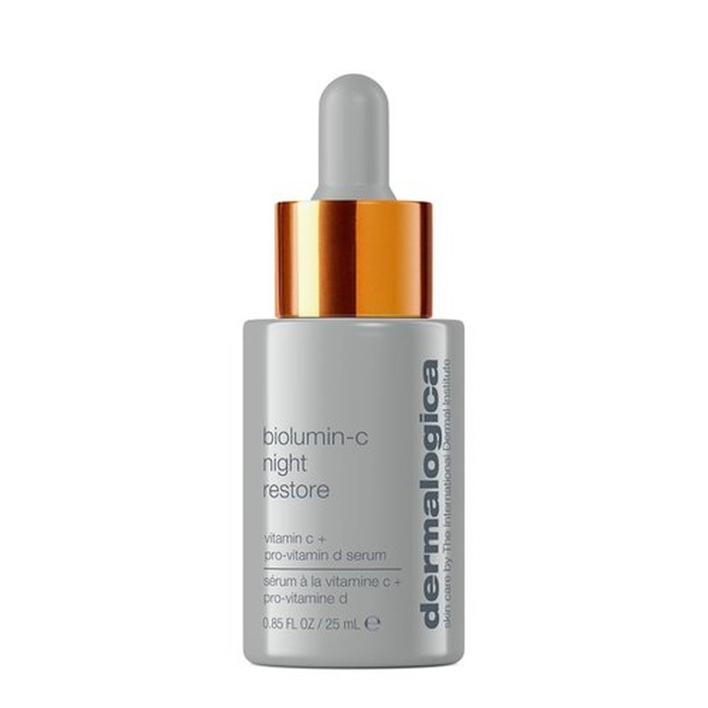 Dermalogica BioLumin-C Night Restore Serum - Overnight Hydration & Barrier Repair, 0.85 fl oz