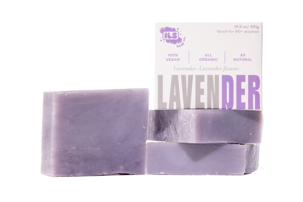 Iron Lion Soap – All-Natural Soap bar for Men & Women – Cold Process, Handmade in the USA - Lavender 3-Pack
