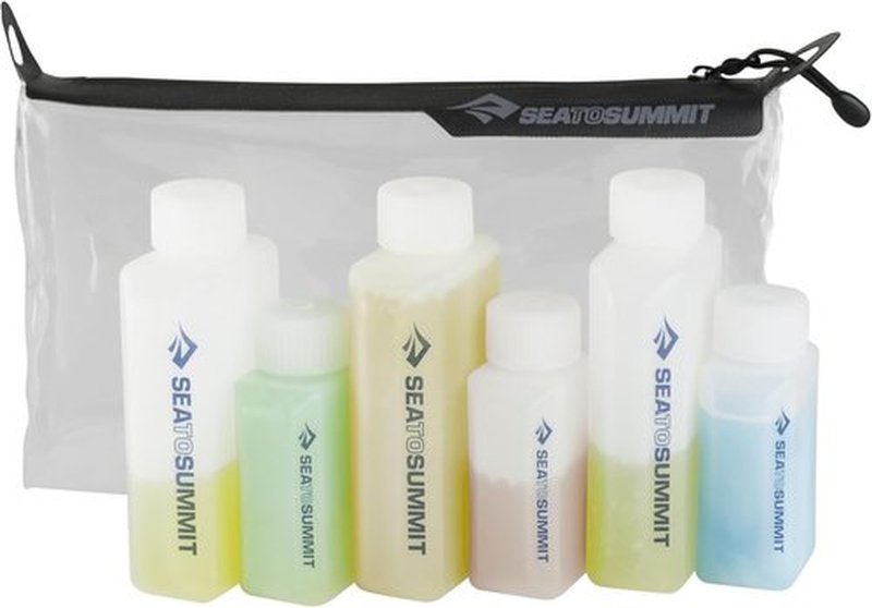 Sea to Summit Travel System - TSA-Approved Clear Zip Pouch with Travel Bottles & Packing Cube