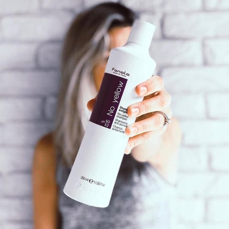 Fanola No Yellow Purple Shampoo - Color Depositing Formula for Blondes & Grey Hair - 33.8 Fl Oz | 2 Pack