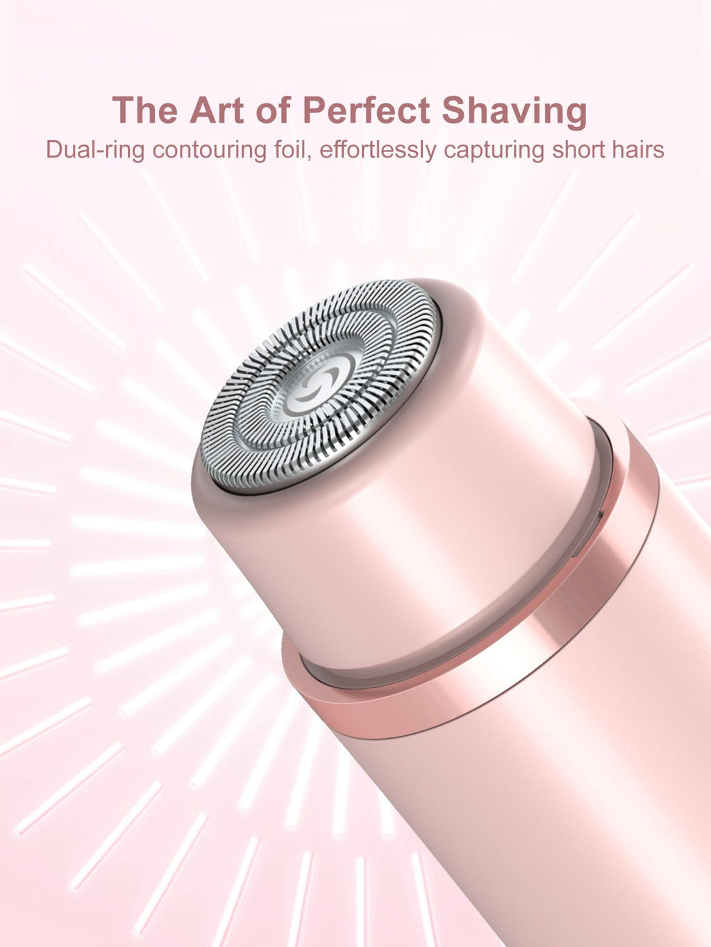 Joigivit 2 in 1 Bikini Trimmer for Women Dual Head Shaver Electric Razors Lady Pubic Hair, Ipx7 Waterproof Bikini Underarm Arm Leg Face Body Pink