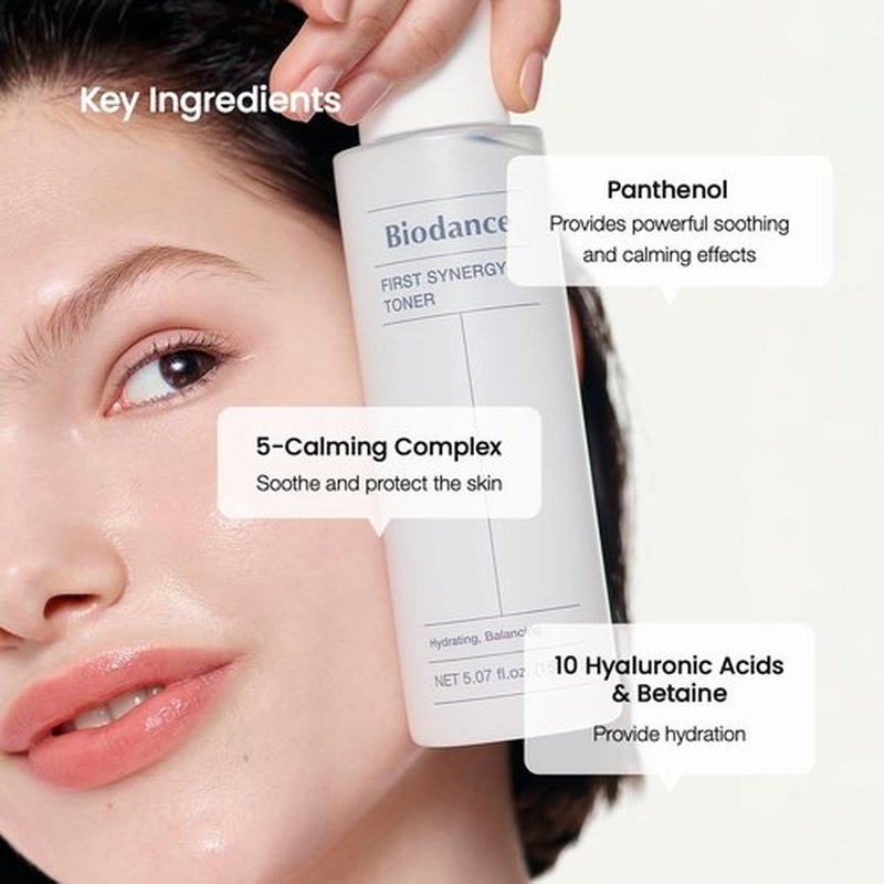 Biodance First Synergy Toner, Moisturizing, Skin Balance Facial Toner with Hyaluronic Acid, Korean Skin Care | 5.07 fl.oz,150ml