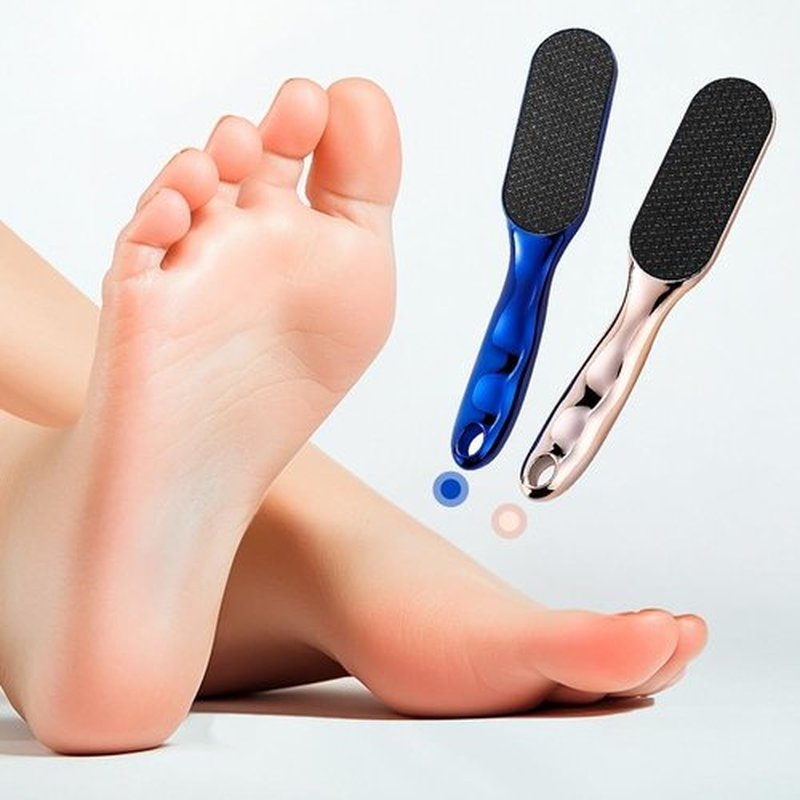 Nano-Glass Foot File, 2PCS Foot Callus Remover, Glass Callus Remover for Feet, Professional Foot Care Tools with Non - Slip Ergonomic Handle