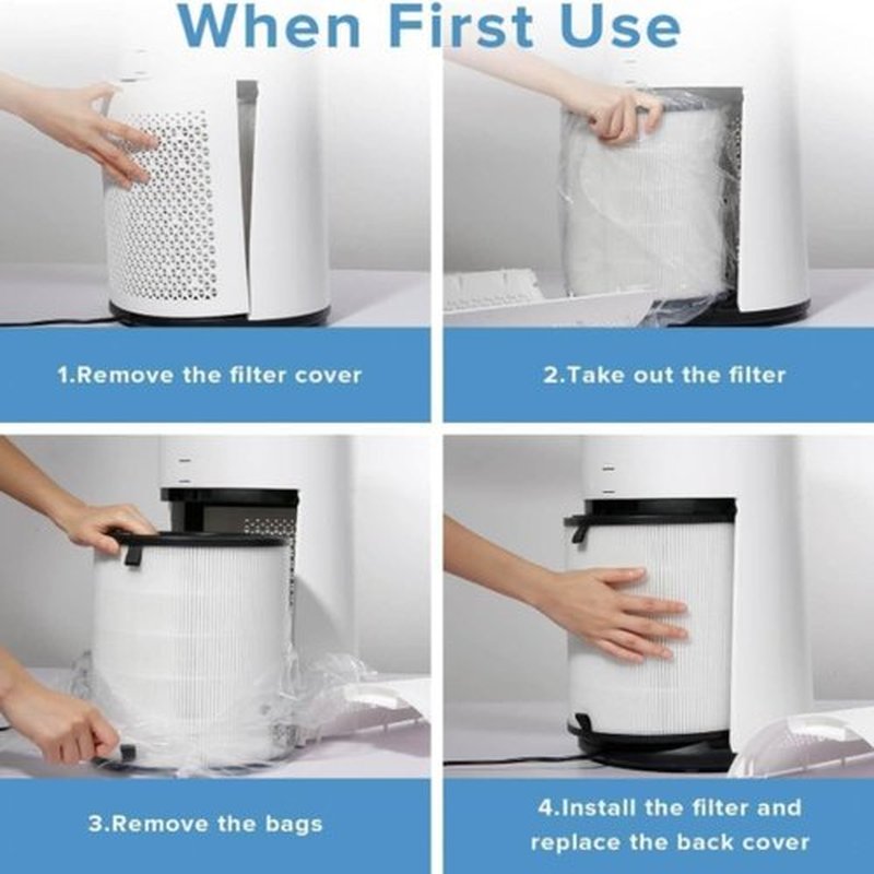 Levoit LV-H133 Air Purifier Replacement Filter - High-Efficiency Activated Carbon for Smoke, Odor & Allergens | 1 Pack, White