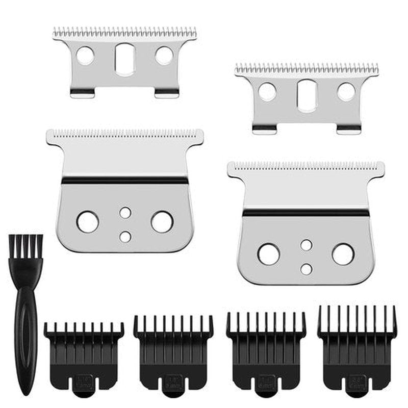Andis T Outliner Blades - 2 Pack Silver Steel Replacement Blades for GTX Trimmer #04710 & #04521