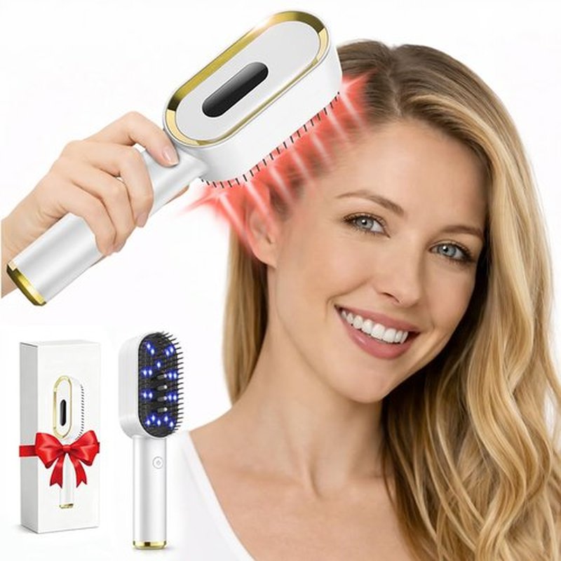 Laser Therapy Hair Growth Comb – FDA Cleared LLLT Device for Thinning Hair Regrowth, Vibrating Scalp Massager Promotes Fuller, Thicker Hair for Men & Women