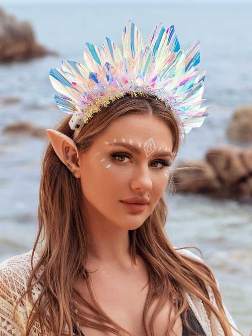 EARENT Light Up Headbands Rave Outfits Neon Headband for Women