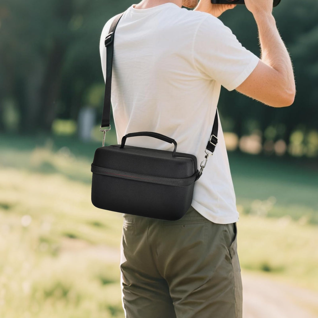 GWCASE Shockproof Lightweight Crossbody Bag for Canon T7/R50/R50V/R100 Mark II/R10/R5/R6 - Exact Fit EVA Case Holds Camera + SD Card, Battery & Charging Gear, L-Box Only