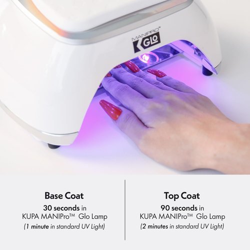 KUPA Gelfinity Base Coat & Glossy Top Coat Duo Set, No-Wipe, Long-Lasting Soak-Off Formula, Chip-Resistant, UV/LED Gel Polish, 0.5 Fl Oz (Pack of 2)