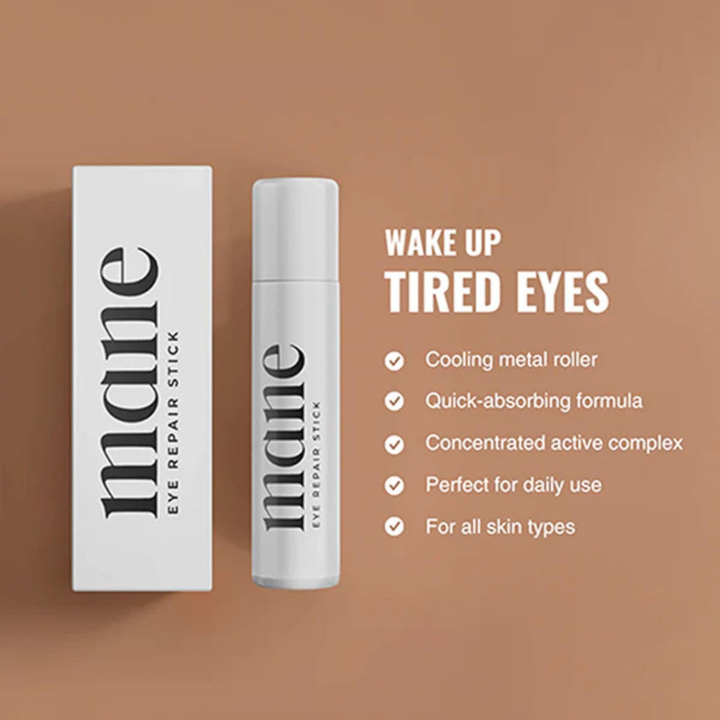 Superior Mane EyeStick Repair for Men | UnderEye Serum Roller for Dark Circles w/Caffeine, Vitamin B3 Peptides & Ceramides | Reduces Puffiness Dark Circles | Anti-Aging Under Eye Stick Dark Circle