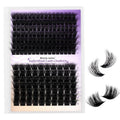 WENDY LASHES 3D-Effect Lash Clusters 100D+200D Eyelash Extensions 119PCS Wispy Lash Cluster 12-16mm Fluffy Eyelashes Cluster D-Curl Individual Lashes DIY Cluster