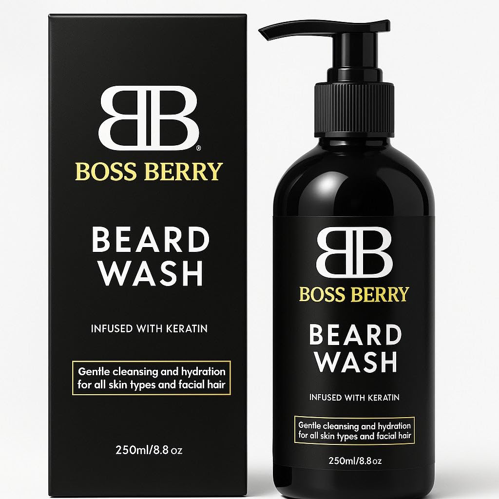 BOSS BERRY Obsidian Purifying Beard Wash Modern/All hair types