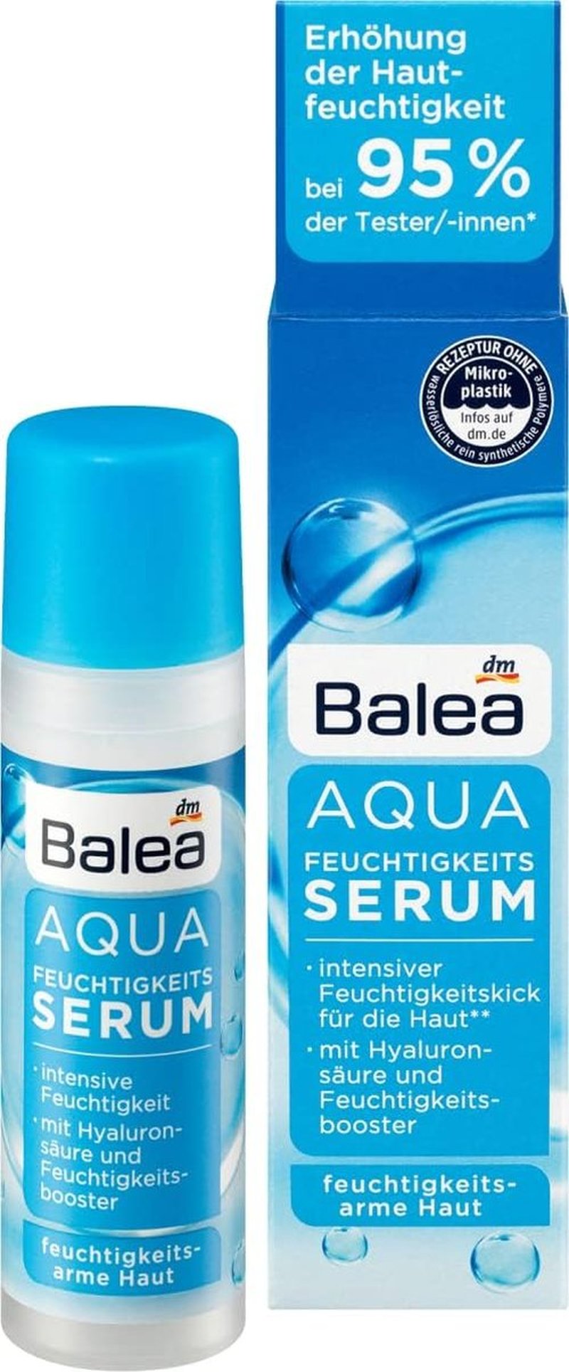 Balea Aqua Moisture Serum - Hydrating Formula for Radiant Skin | 1.01 fl. oz. Made in Germany