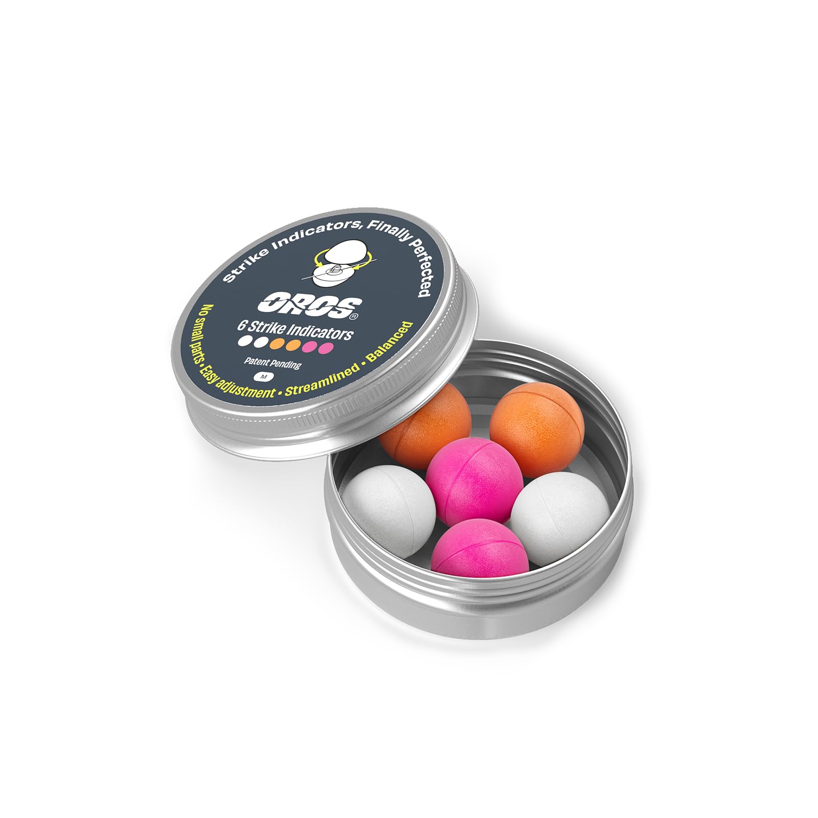 Oros Strike Indicator 6-Pack (Medium, Assorted-Color)
