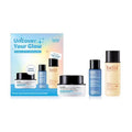 belif Gift Set - Aqua Bomb Daily Face Moisturizer, Niacinamide Vitamin C Golden Glow Serum, Aqua Bomb Hydrating Toner - Hyaluronic Acid, For All Skin Types, Korean Skin Care