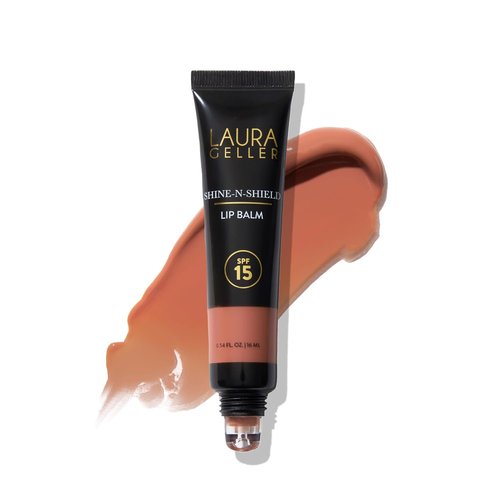 Laura Geller New York Shine-N-Shield Lip Balm SPF 15 - Nourishing Hydration & Lip Protection, Golden Hour