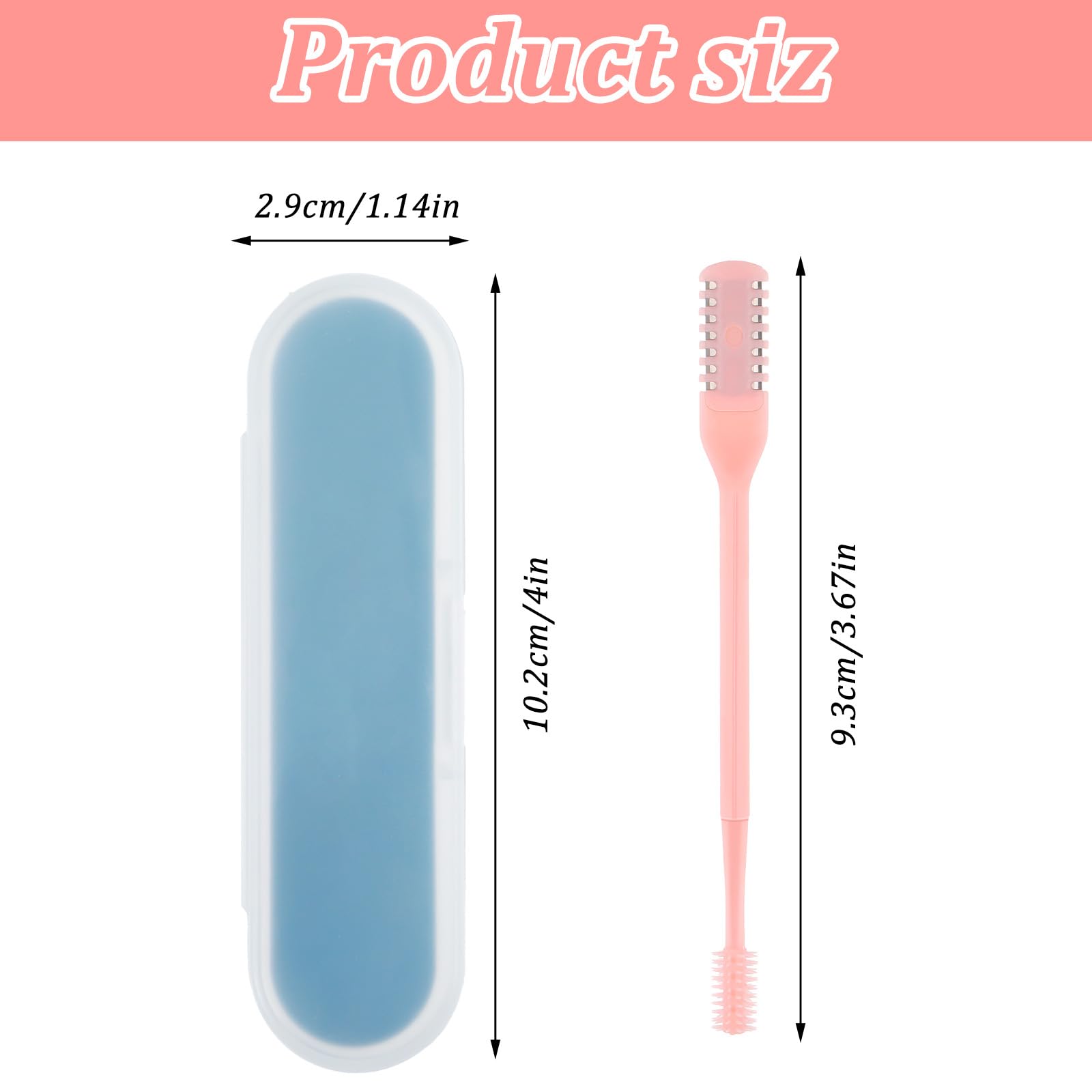 Elegaperma 15 Pcs Manual Nasal Hair Cutter for Women,2 in 1 Nose Hair Razor,Portable 360° Rotating Manual Nose Hairs Trimmer for Women,Double Sided Nasal Hairs Cutters for Men with Cleaning Brush
