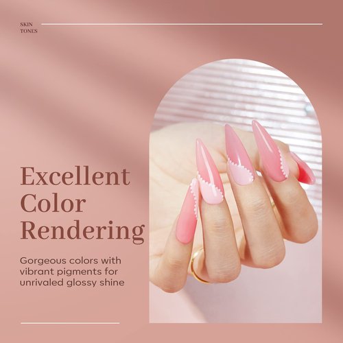 modelones Poly Nail Gel Set, 6 Colors Nude Pink Brown Daily Collection Poly Extension Gel Set Builder Manicure DIY Design Nail Art Home Salon Beauty Gift