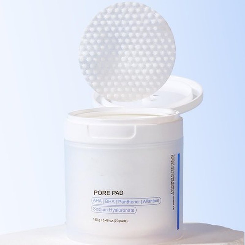 Skiennix Pore Texture Pads - Deep Cleansing & Pore Refining | 70 Count, AHA & BHA for Oily Skin