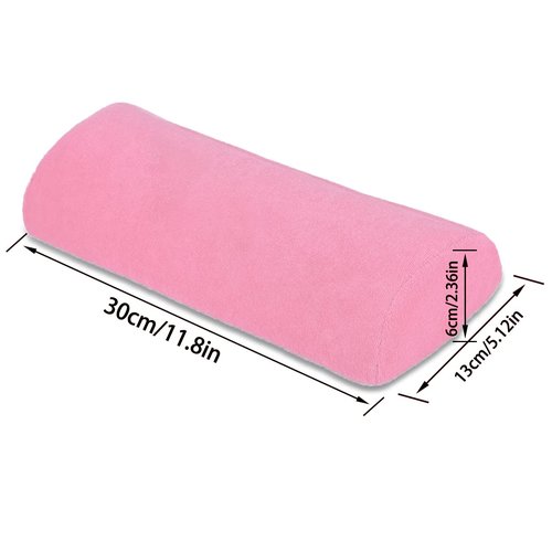 Hand Cushion,Nail Art Soft Sponge Pillow - Nail Art Table Mat Holder Pad, Salon Hand Rest Cushion,Detachable Washable Arm Rest Holder,Manicure Makeup Cosmetic Tools (Orange)