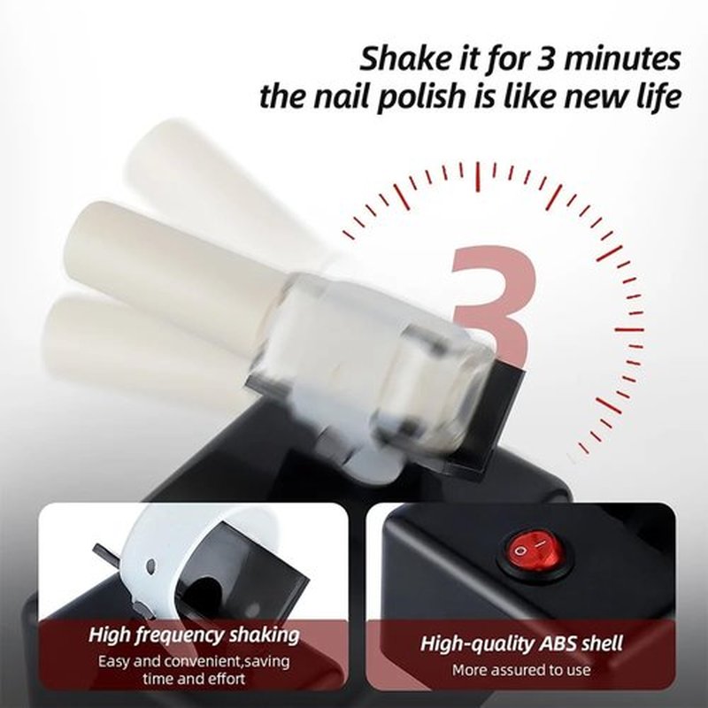HUBEST Electric Paint Mixer & Nail Polish Shaker - Professional Vortex Shaker Machine for Hobby Model Color, Lash Glue, Tattoo Ink - Continuous Liquid Mixer with Non-Slip Base