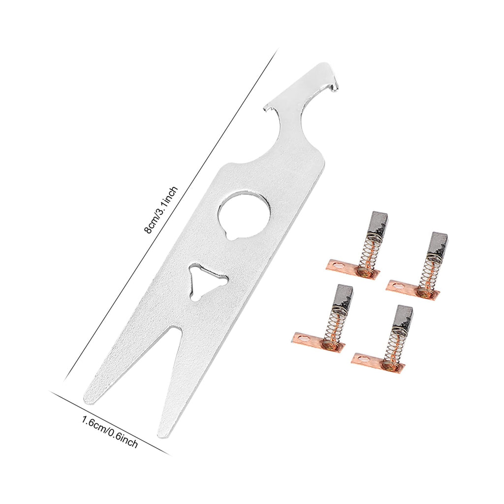 Cunyuer 2 Pairs Carbon Brush Wrench Set, Nail Drill Handpiece Accessory, Nail Drill Carbon Brush Wrench Set Replacement Part Manicure Carbon Brush